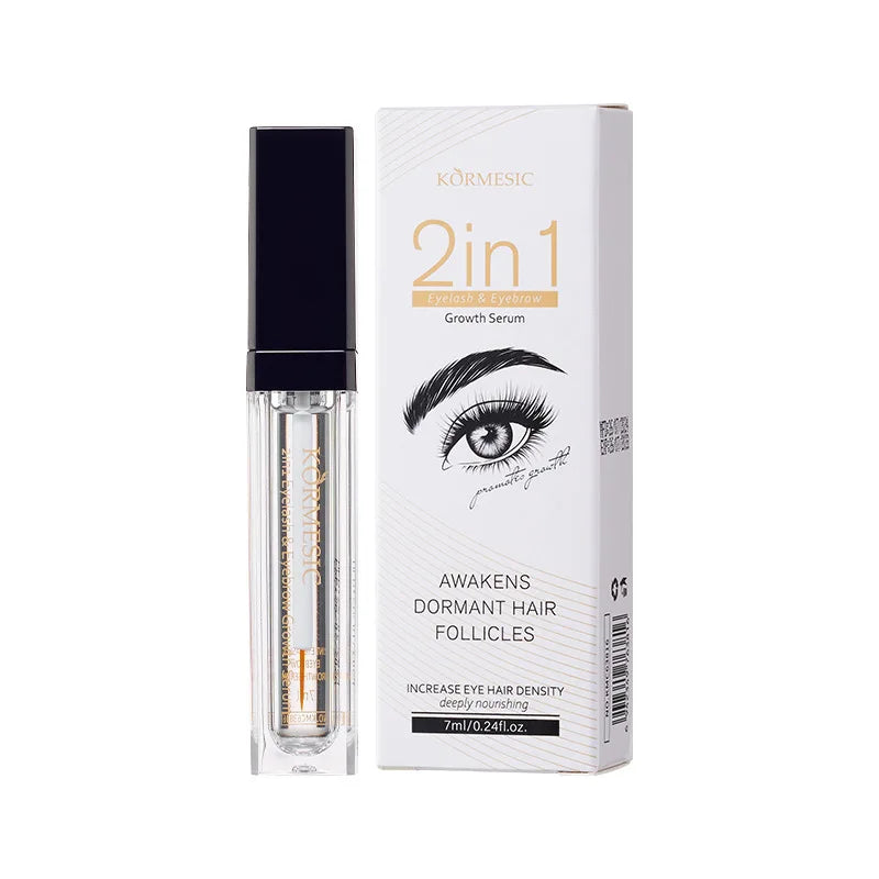 2‑in‑1 Eyelash & Eyebrow Growth Serum – Longer, Fuller, Thicker Lashes in 7 Days - 1pcs / 7ml - Maison Novaire