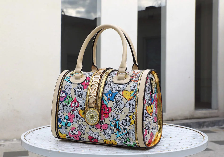 2026 Geometric Pattern Tote | Women's Large-Capacity Pillow Bag - Maison Novaire