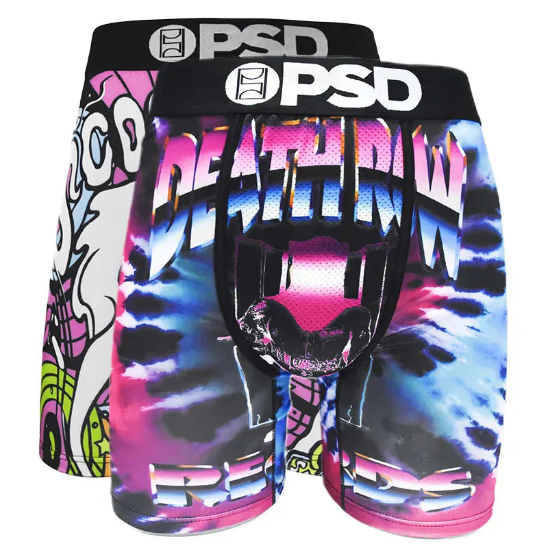 2Pcs Trendy Men’s Boxer | Fashion Boxer Briefs Pack with Stylish Prints & Comfortable Fit - BLAKESTORE-NG