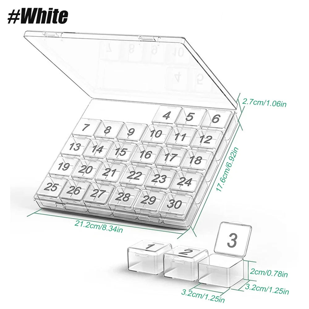 30-Day Monthly Pill Organizer Case - Maison Novaire #