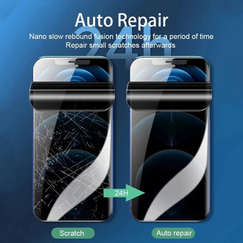 3Pcs Anti-Spy Hydrogel Film iPhone 16 15 14 13 12 11 Pro Max. - Maison Novaire #