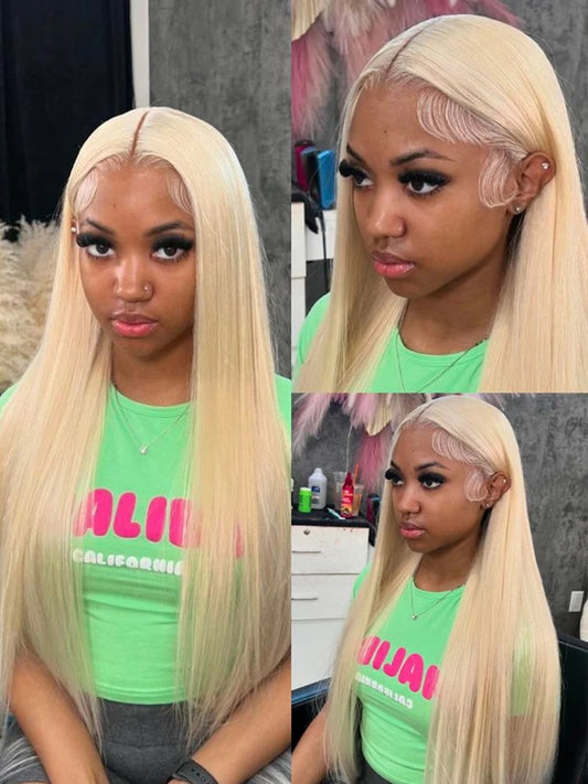 613 Blonde Vietnamese Raw Straight HD Lace Frontal Wig - Maison Novaire