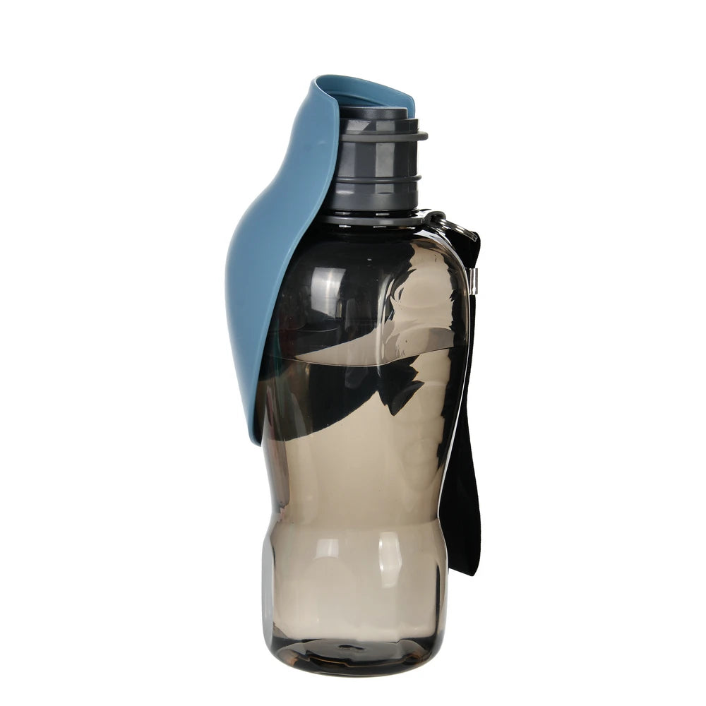 800ml Portable Dog Water Bottle with Foldable Bowl - Turquoise - Maison Novaire