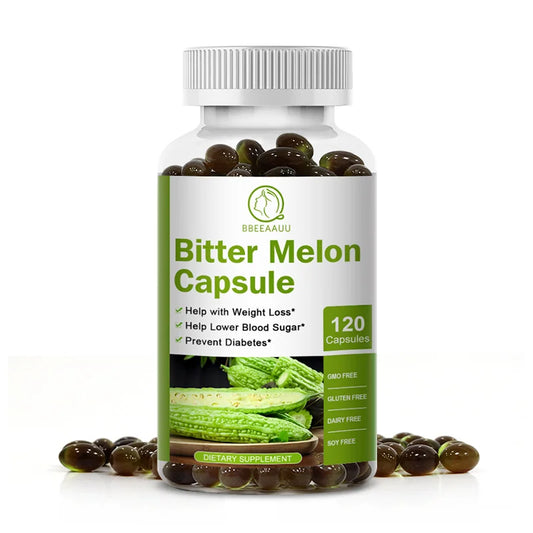 Bitter Melon Extract Soft Capsules | Blood Sugar Support, Diabetes & Heart Health | Plant-Insulin - Maison Novaire #