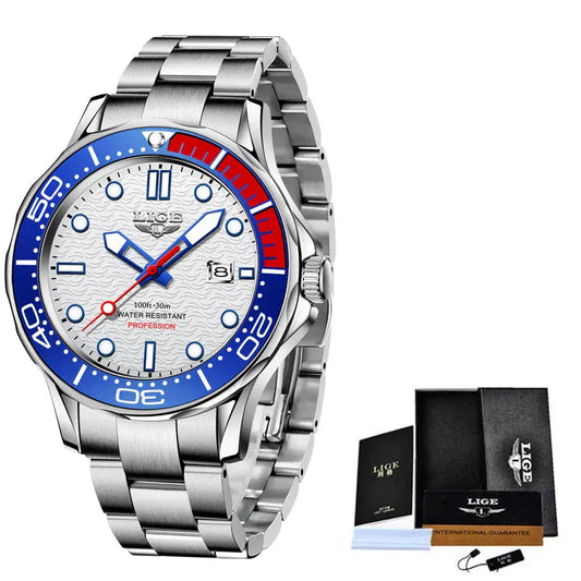 Business Mens Waterproof Watch. - BLAKESTORE-NG