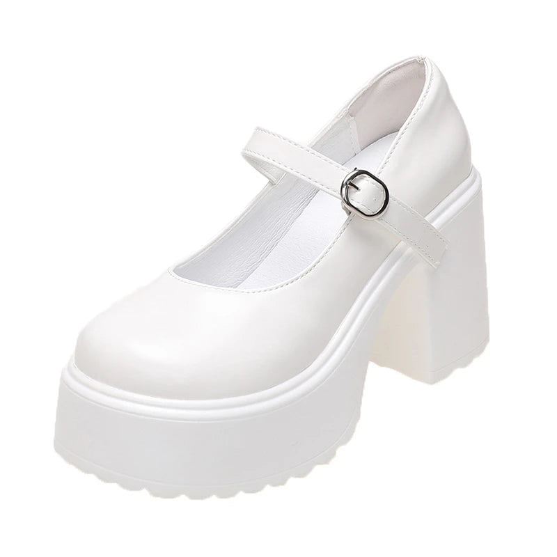 Chunky Platform High Heels Pumps Women. - Maison Novaire #