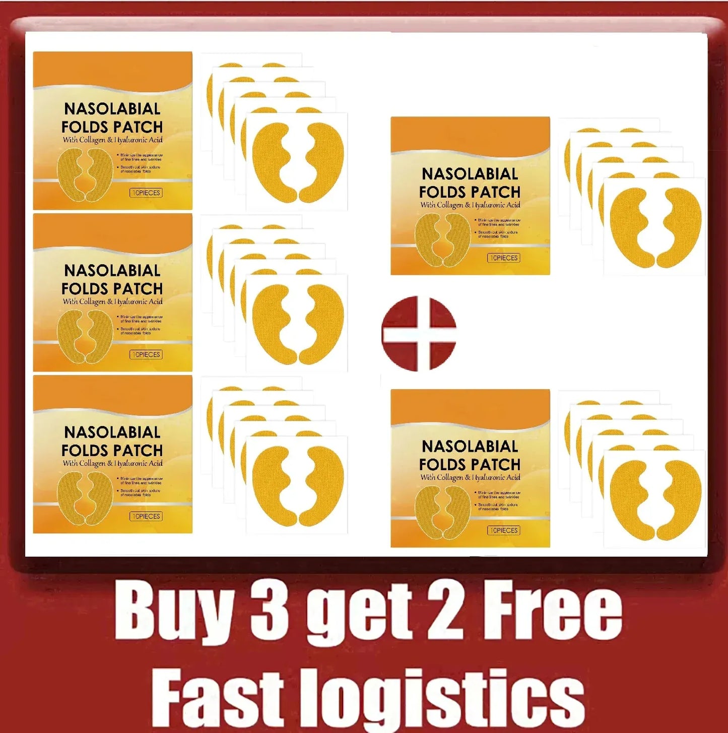 Collagen Nasolabial Folds Patch – Firming & Anti-Wrinkle Moisture Mask - BLAKESTORE-NG