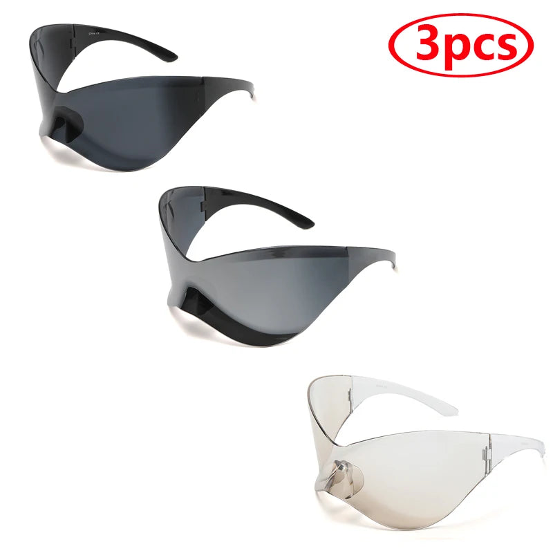 Cycling Oversized Punk Rimless Goggle. - Maison Novaire