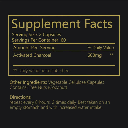 Detoxification, Gas Relieve & Bloating Coconut Charcoal Supplement. - BLAKESTORE-NG