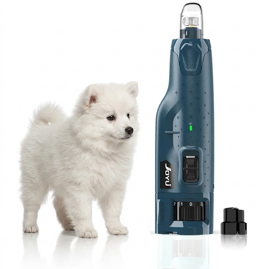 Dog Nail Grinder with 2 LED Lights – Super Quiet 6‑Speed Dustproof Trimmer - N65 DARK BLUE - Maison Novaire