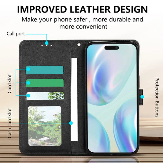 Flip Leather Case For iPhone. - BLAKESTORE-NG