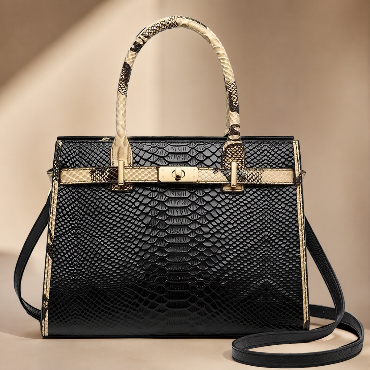 Genuine Leather Single-Shoulder Tote | Maison Novaire Signature Accessories - Maison Novaire
