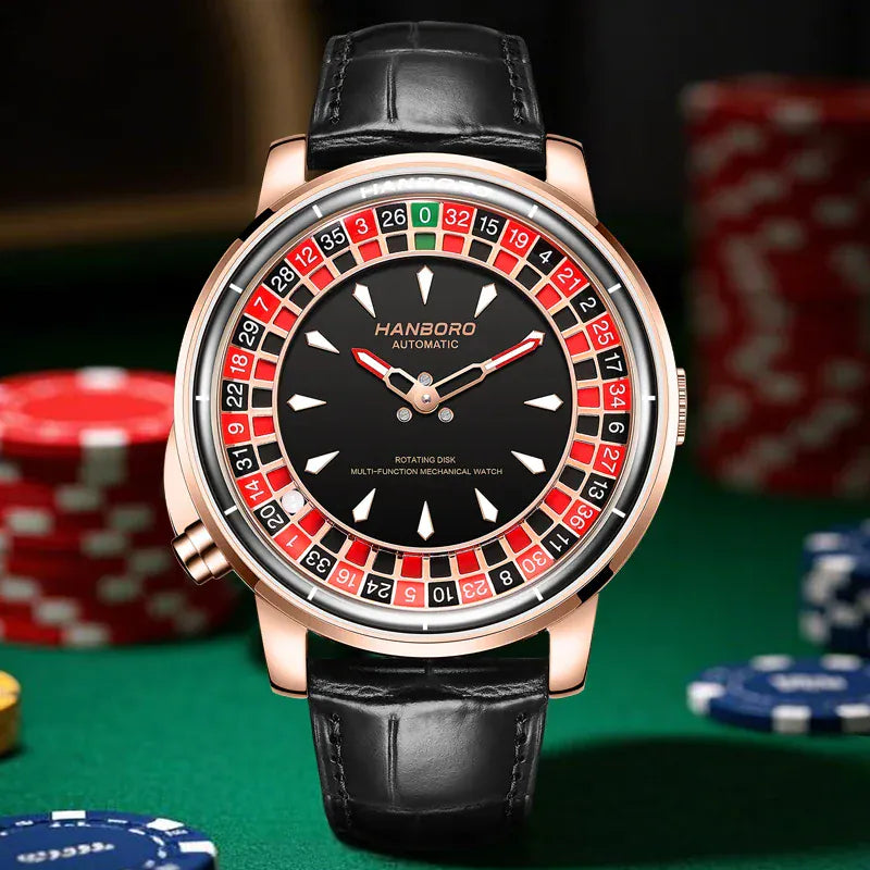 HANBORO Men’s Fully Automatic Mechanical Watch – Model 1001 - A1015-1 / Option 10 - Maison Novaire