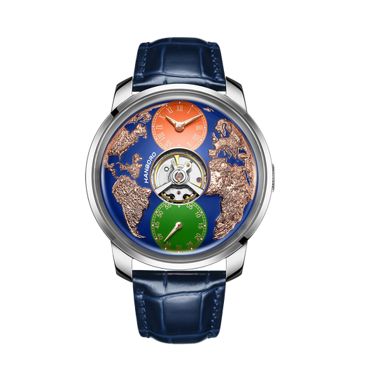 HANBORO World Time Automatic Mechanical Watch - 1026-6 - Maison Novaire
