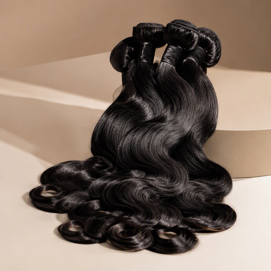 Brazilian Body Wave Human Hair Bundles | Maison Novaire - 12 Inches / Black - Maison Novaire