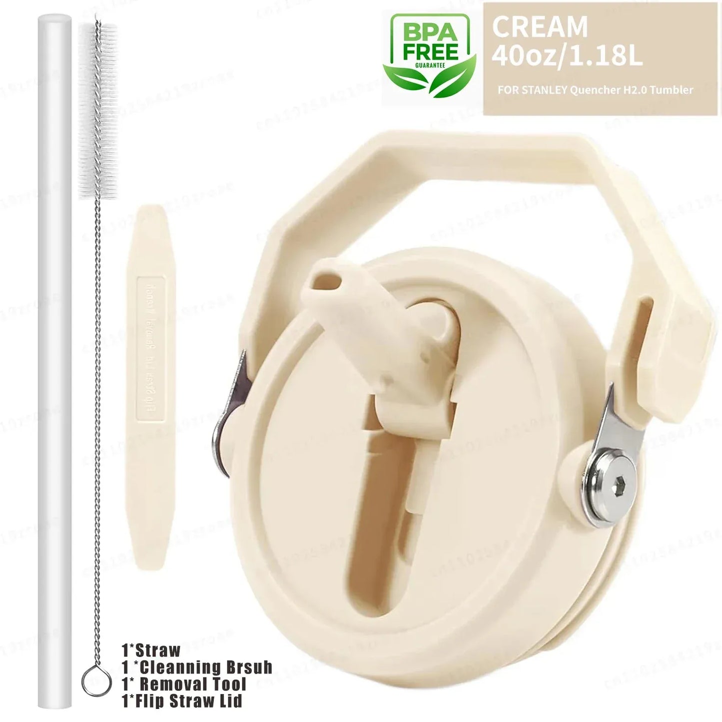 Leakproof Flip Straw With Brush & Removal Tool. - Maison Novaire #