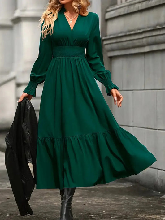 Long Sleeve Tiered Dress - BLAKESTORE-NG