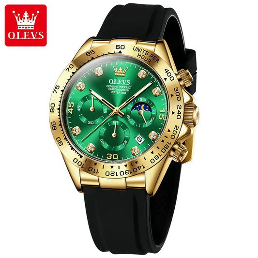 Men Chronograph Sport Wristwatch. - BLAKESTORE-NG