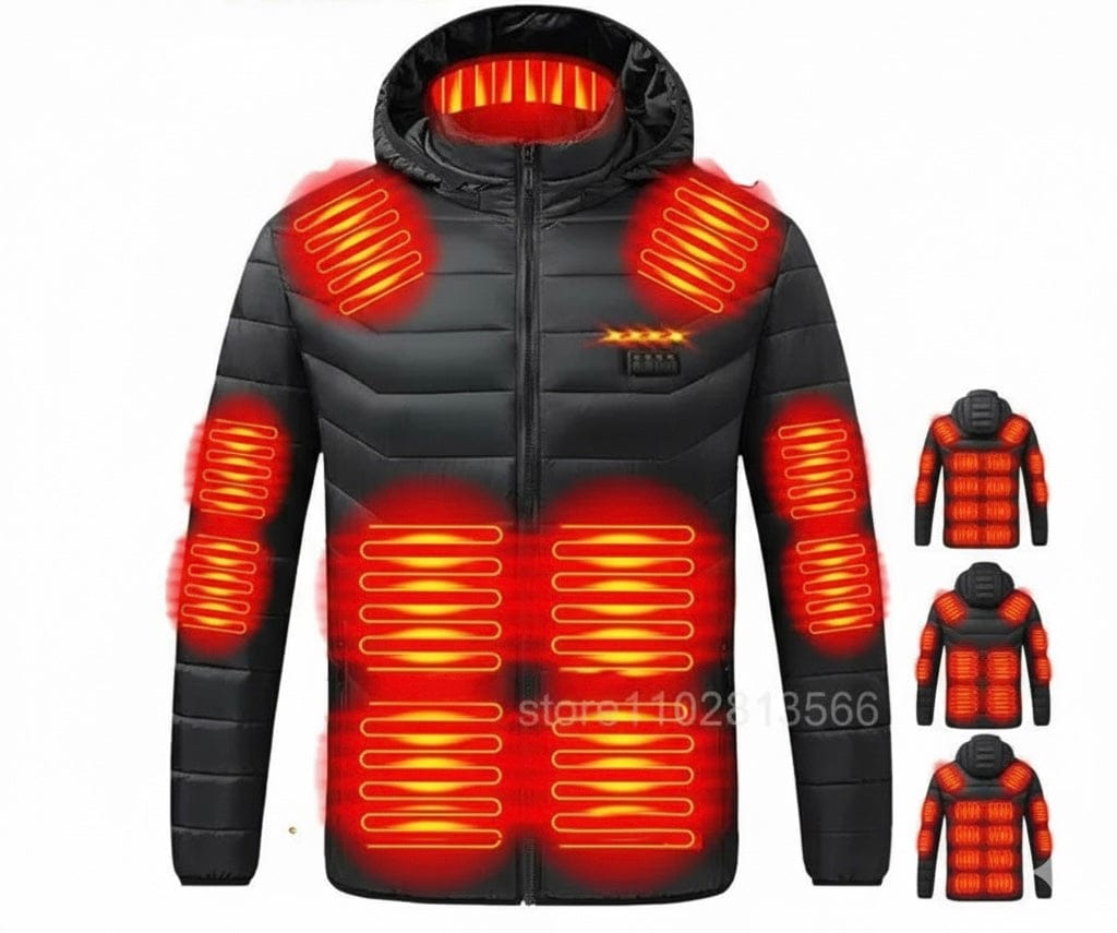 Men USB Heated Jacket - 2-BK Jacket / (EU)XXL AS(5XL) - Maison Novaire