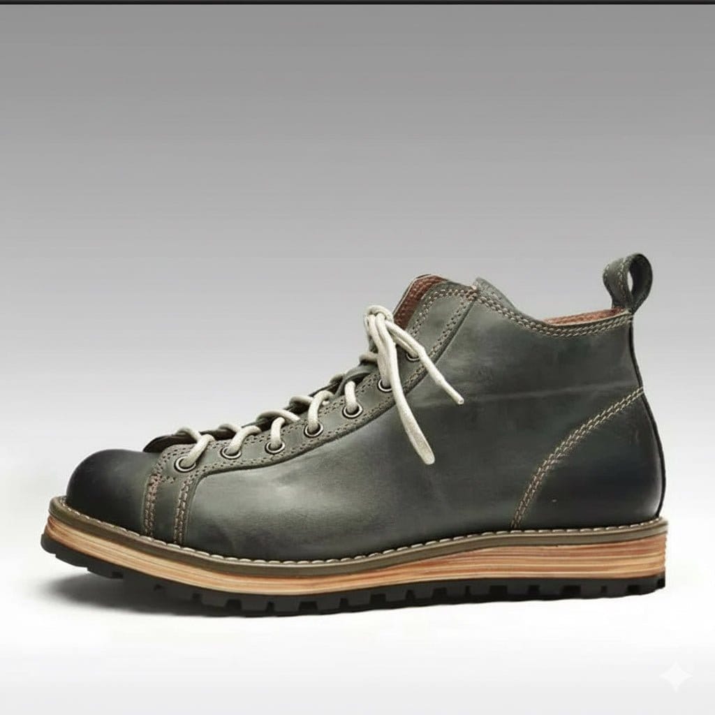 Men’s Premium Cowhide Hiking & Trekking Boots | Full-Grain Leather Waterproof Ankle Boots for Rugged Trails & All-Terrain Adventures - BLAKESTORE-NG