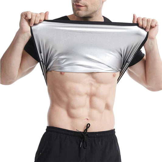 Men’s Sauna Sweat Heat Trapping Workout Vest | Compression Tank Top for Intense Sweating, Fat Burn & Detox - BLAKESTORE-NG