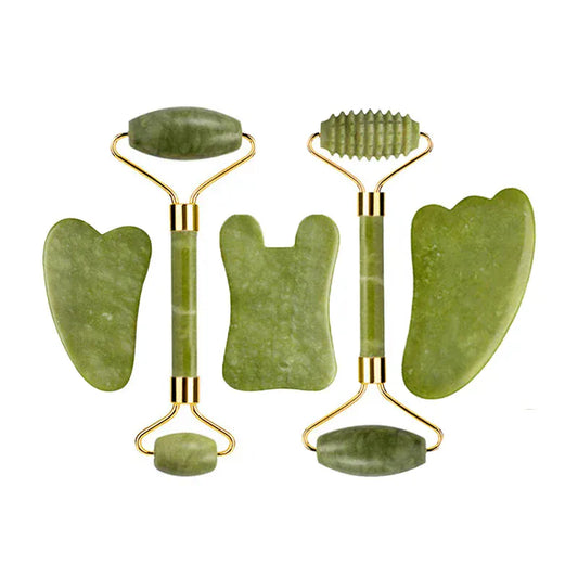 Natural Jade Roller & Gua Sha Set - Maison Novaire