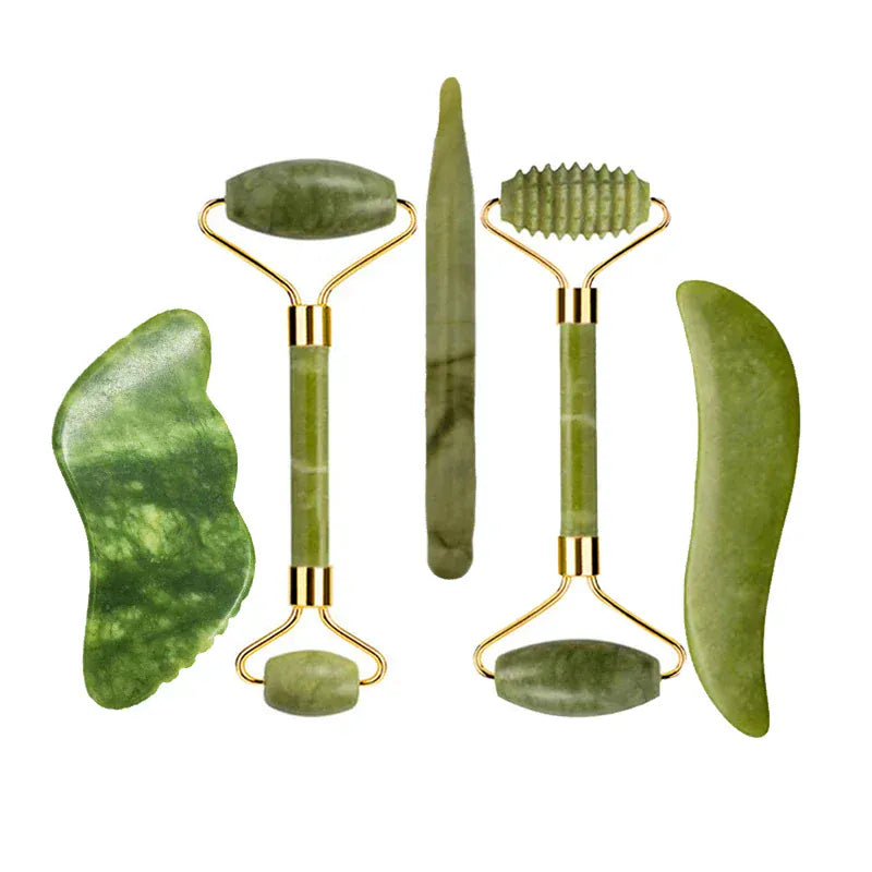 Natural Jade Roller & Gua Sha Set - Maison Novaire #