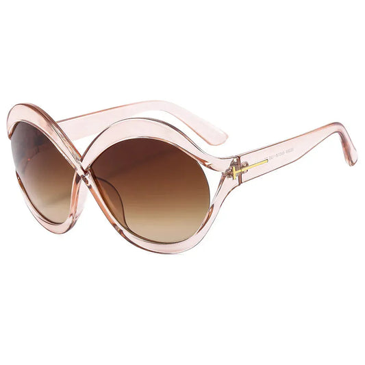 New Oversized Circular Frame Sunglasses for Women - BLAKESTORE-NG