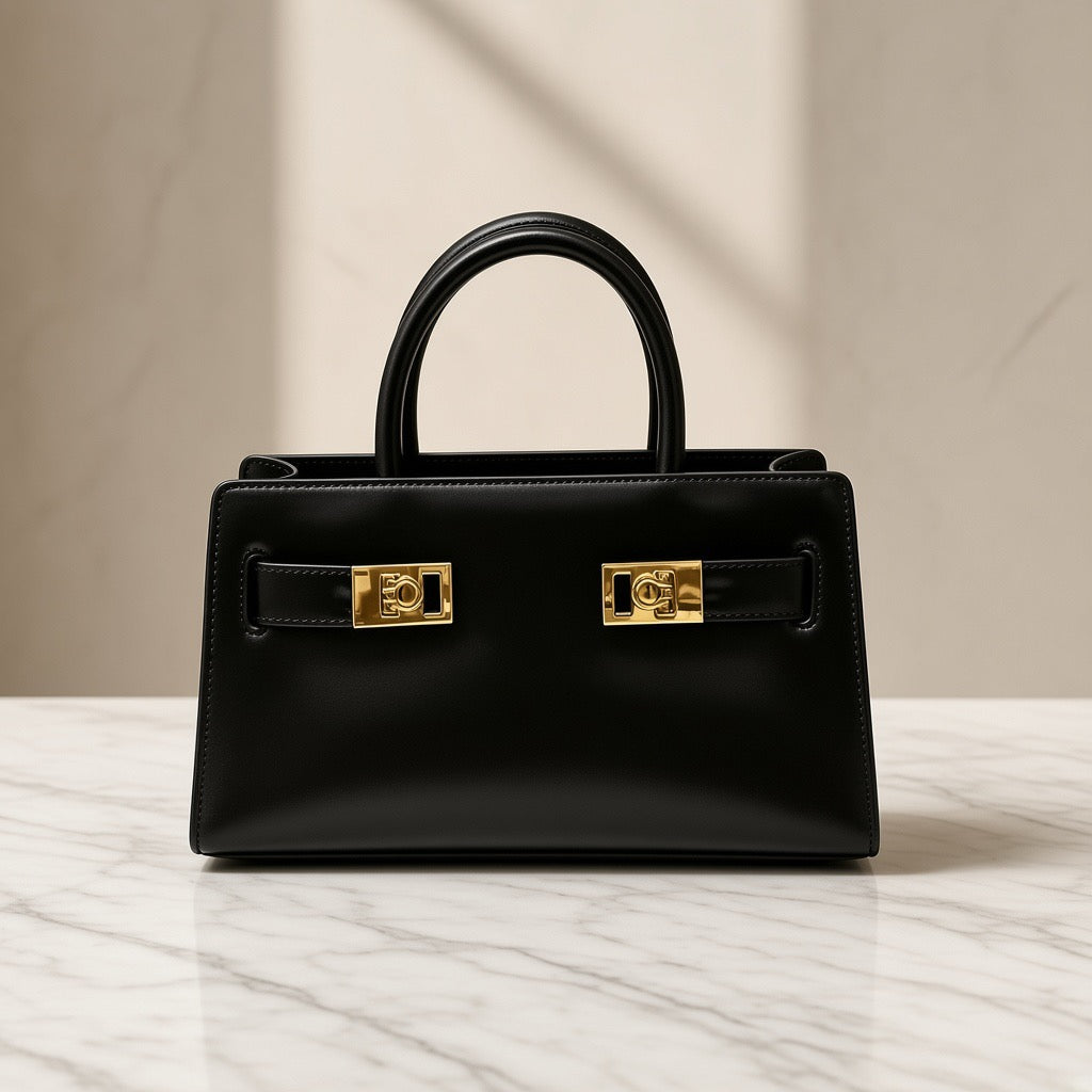 Premium Leather Multi-Pocket Messenger Bag | Maison Novaire Signature Accessories - Black - Maison Novaire
