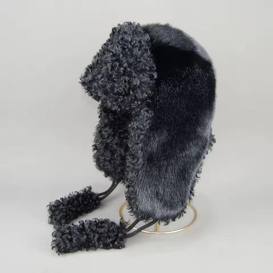 Real Fur Wool Ushanka Hat - Maison Novaire