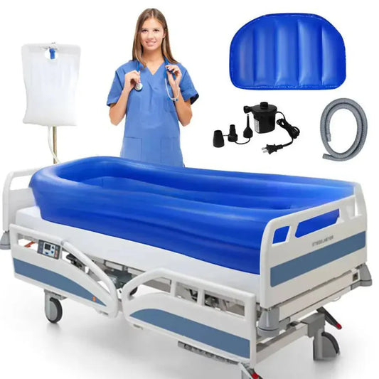 Seniors Bedridden Inflatable Bathtub Home Care Use. - BLAKESTORE-NG