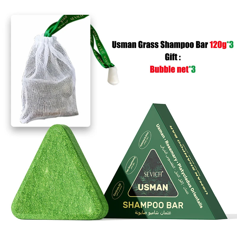 Usman Grass & Platycladus Herbal Shampoo Soap - Maison Novaire #