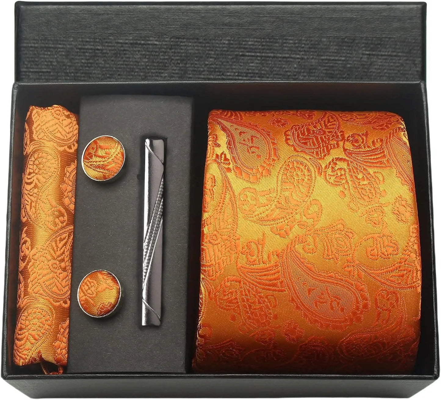 Maison Novaire 100% Silk Paisley Floral Tie Maison Novaire