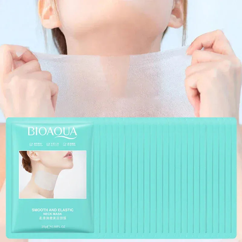 10pcs BIOAQUA Anti-Wrinkle Neck Masks – Collagen Firming & Brightening - BLAKESTORE-NG