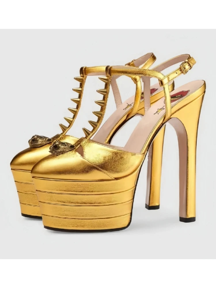 16cm High Heel Sandals | Sexy Nightclub Runway Party Shoes - Maison Novaire #