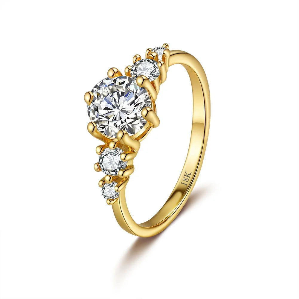 1ct VVS Moissanite French Luxury Ring - Maison Novaire #