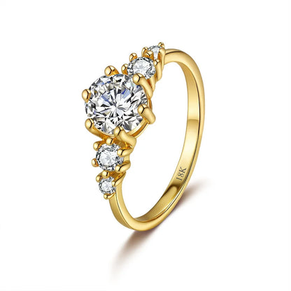1ct VVS Moissanite French Luxury Ring - Maison Novaire #