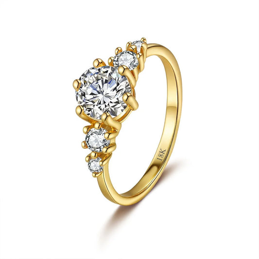 1ct VVS Moissanite French Luxury Ring - Maison Novaire #
