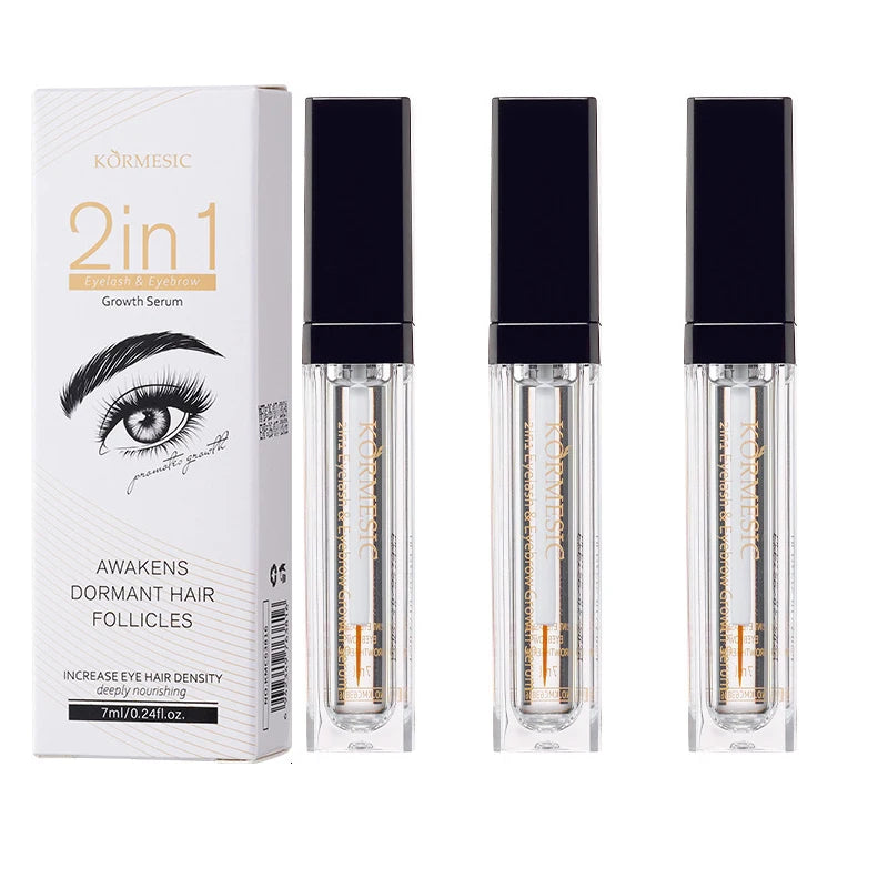 2‑in‑1 Eyelash & Eyebrow Growth Serum – Longer, Fuller, Thicker Lashes in 7 Days  - 3pcs / 7ml - Maison Novaire