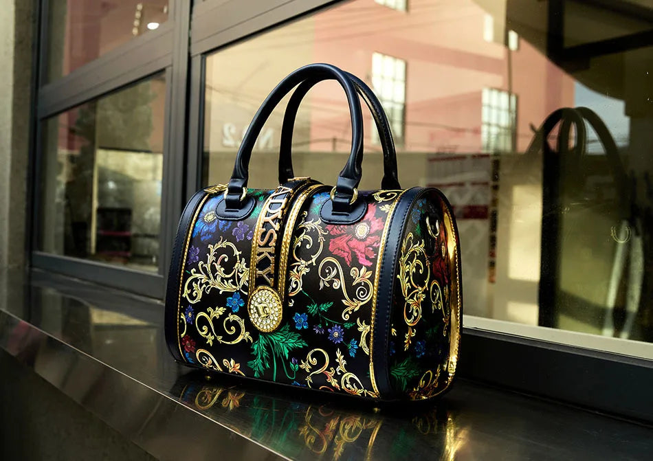 2026 Geometric Pattern Tote | Women's Large-Capacity Pillow Bag - Maison Novaire
