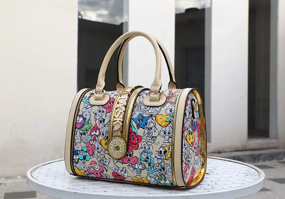 2026 Geometric Pattern Tote | Women's Large-Capacity Pillow Bag - Maison Novaire