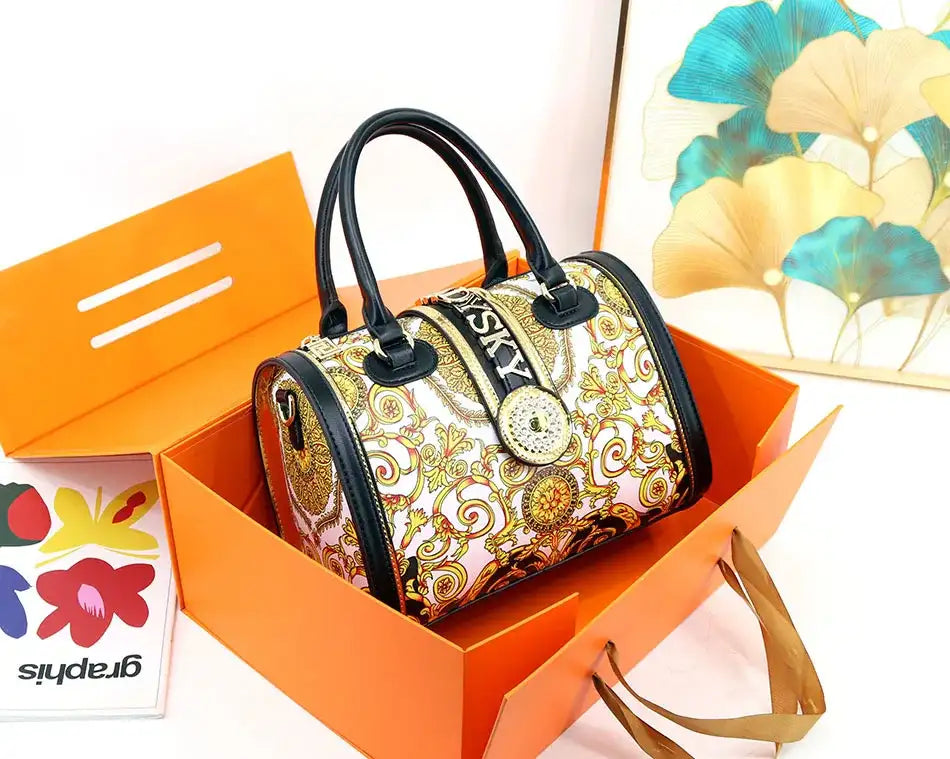 2026 Geometric Pattern Tote | Women's Large-Capacity Pillow Bag - Maison Novaire