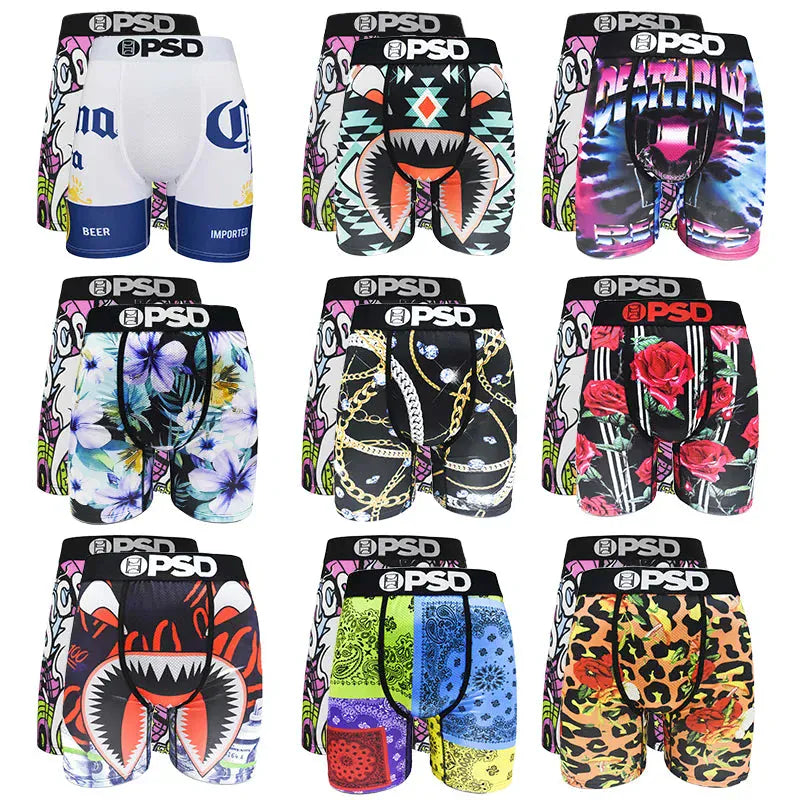 2Pcs Trendy Men’s Boxer | Fashion Boxer Briefs Pack with Stylish Prints & Comfortable Fit - BLAKESTORE-NG