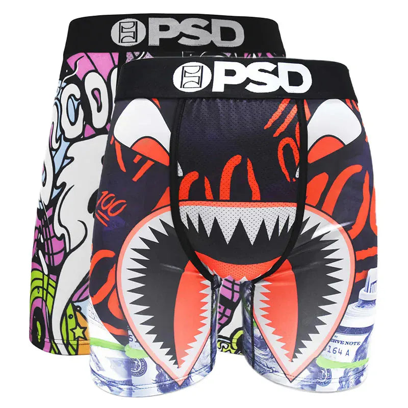 2Pcs Trendy Men’s Boxer | Fashion Boxer Briefs Pack with Stylish Prints & Comfortable Fit - BLAKESTORE-NG