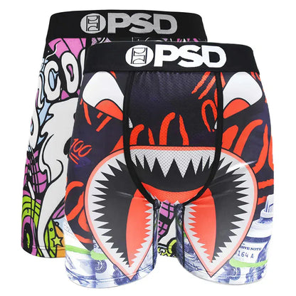 2Pcs Trendy Men’s Boxer | Fashion Boxer Briefs Pack with Stylish Prints & Comfortable Fit - BLAKESTORE-NG