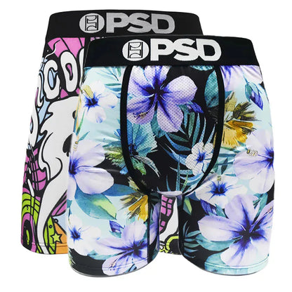 2Pcs Trendy Men’s Boxer | Fashion Boxer Briefs Pack with Stylish Prints & Comfortable Fit - BLAKESTORE-NG