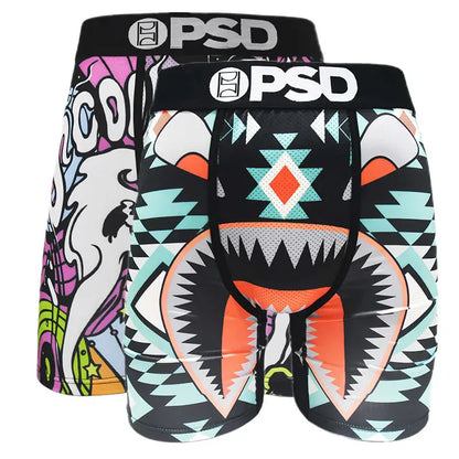 2Pcs Trendy Men’s Boxer | Fashion Boxer Briefs Pack with Stylish Prints & Comfortable Fit - BLAKESTORE-NG