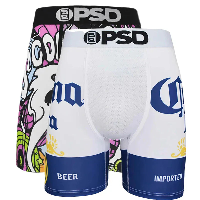 2Pcs Trendy Men’s Boxer | Fashion Boxer Briefs Pack with Stylish Prints & Comfortable Fit - BLAKESTORE-NG