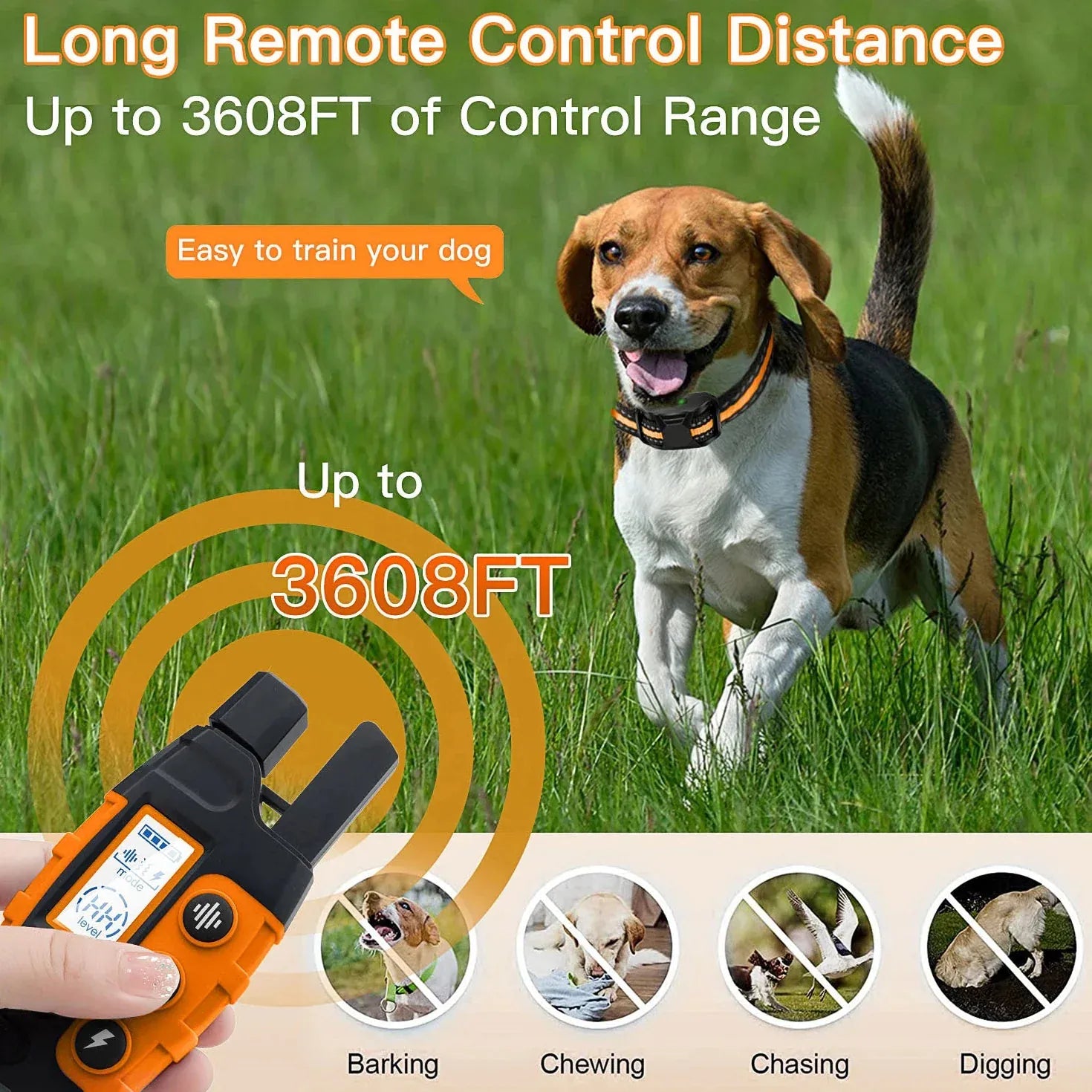 3300Ft Electric Dog Training Collar Remote Control. - BLAKESTORE-NG