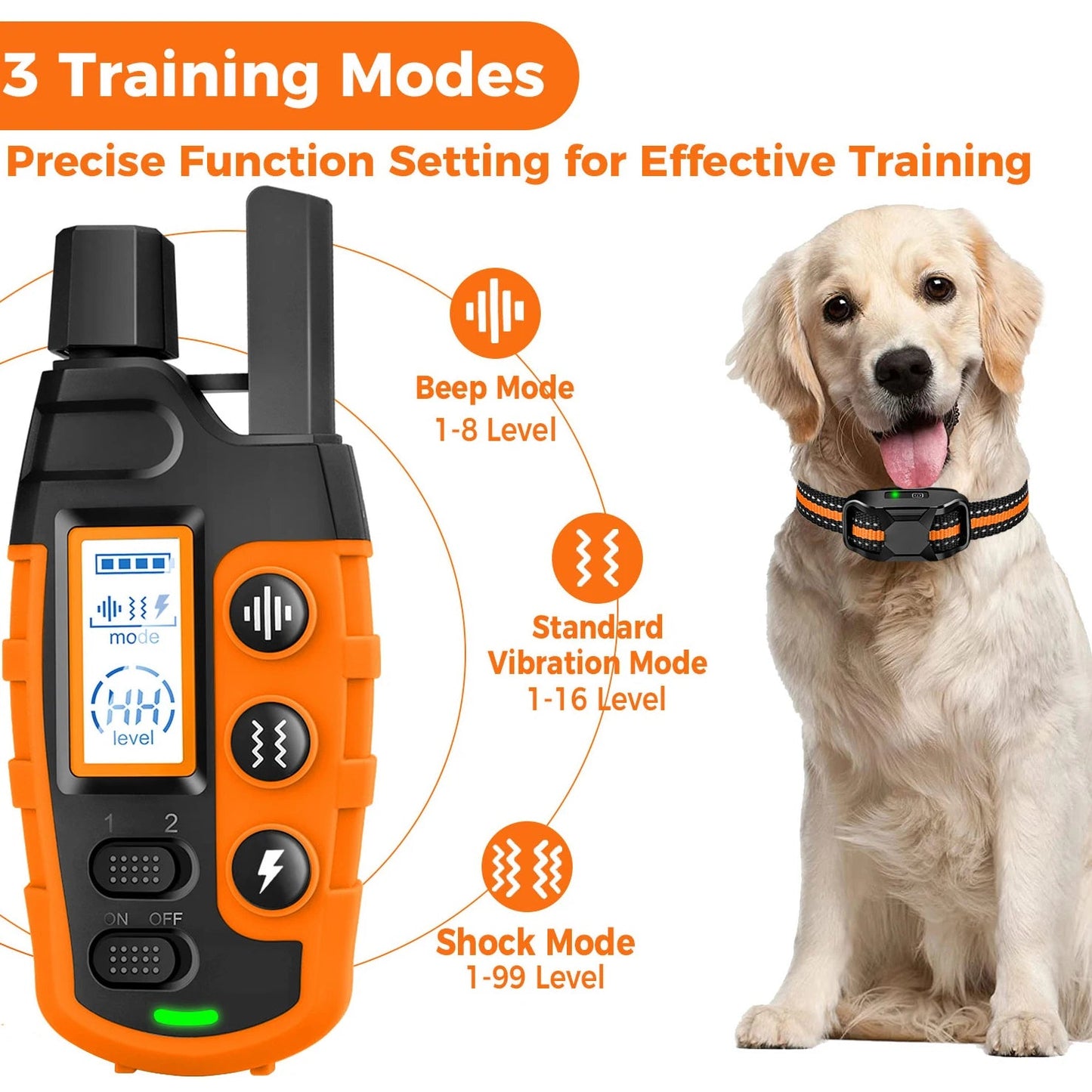 3300Ft Electric Dog Training Collar Remote Control. - Maison Novaire